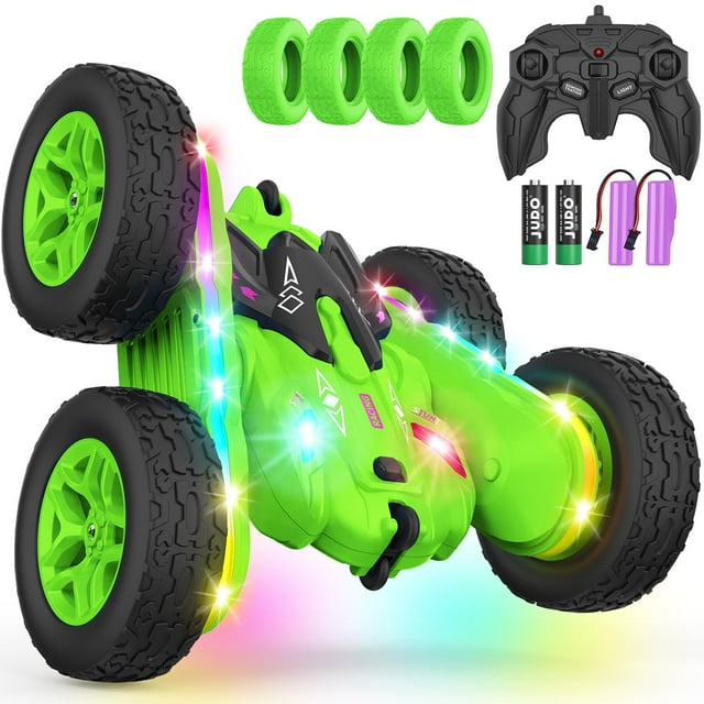 Coche de control remoto Terucle Stunt RC con rotación de 360° 4WD