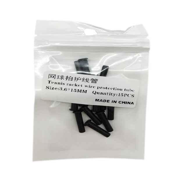 15 piezas de ojales de raqueta de tenis, ojales de raqueta universales, tubos de 3.6x15mm Sunnimix Rejillas de raquetas de tenis