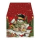 thumbnail image 1 of Mantel de mesa navideño, mantel de comedor navideño, decoración para fiestas en casa Muñeco de nieve, 1 of 8