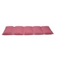 thumbnail image 2 of Coral Floor Pillow Lounger Cover, Quatrefoil Pattern Gothic Renaissance Era Antique Design Traditional Motif, Nap Mat Printed Fabric Case for 5 Pillows, 88" x 36", Coral and Red, by Ambesonne, 2 of 5