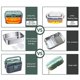 thumbnail image 2 of Fiambrera con calefacción eléctrica portátil, 12V, 24V, calentador de comida de viaje Bento, enchufe para coche, Reino Unido, 2 of 5