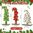 thumbnail image 3 of Adorno Navideño de Árbol de Madera, Diseño Festivo de Lunares, Decoración para Mesa de Fiestas con Acentos Coloridos, Figura Navideña para Decorar Hogar, Oficina o Fiestas., 3 of 5
