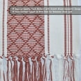 thumbnail image 2 of Boho Dining Table Runner with Tassels 14 x 72 Inches, Rust Brown and Cream | Boho Dresser Scarf / Farmhouse Cotton Woven Console Table or Buffet Top Cover, 2 of 9