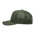 thumbnail image 3 of Decky 6021 6 Panel Mid Profile Structured Cotton Blend Trucker-Olive, 3 of 3