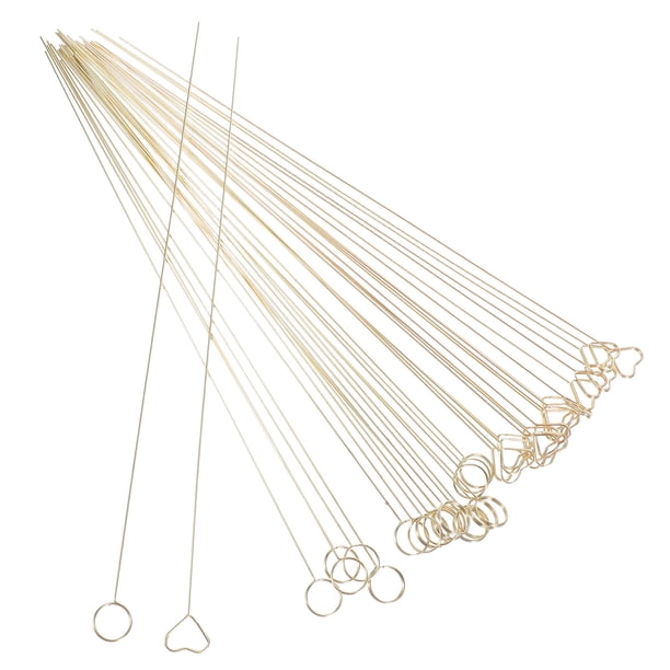 unbranded 40Ud Clip Portatarjetas Metálico Dorado Con Floral Ideal Para Arreglos De Flores Y Recepciones