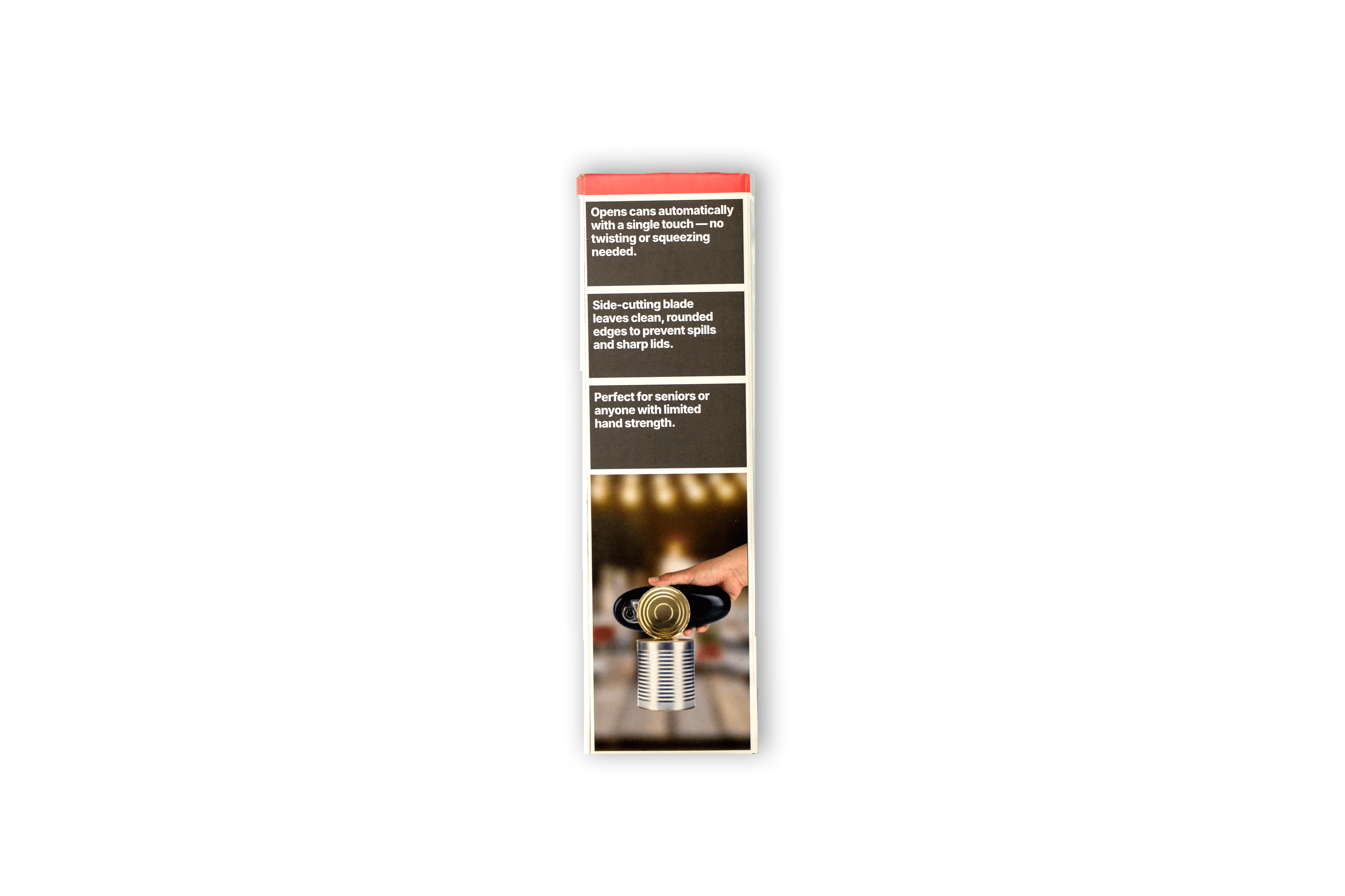 Effortless Hands-Free Electric Can Opener with Smooth Edge Design
