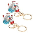 thumbnail image 1 of Car Decoration,2Pcs Keychain Pendant DiamondStudded Metal Key Ring Pendant Keychain Pendant Finely Tuned Performance, 1 of 14
