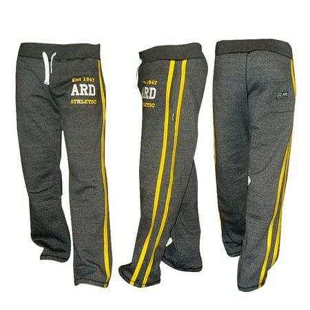 Men's Joggers Cotton Fleece Jogging Trousers Pants Track Suit Bottom MMA Boxing Charcoal Small