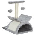 thumbnail image 1 of Light Grey Cat Tree with Scratching Post & Rotatable Top - 16.9" Small Cat Tower for Play & Rest - Living Room, Bedroom & More, 1 of 7