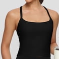 thumbnail image 4 of Sexlip Womens Square Neck Sleeveless Slim Athletic Sleeveless Top Supportive Stretchy Layering Outfit Black M, 4 of 5