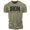 T-Shirt Military Green, variant on Gymish Iron Workout T-Shirt for Men, Funny Gym Shirt, Lifting Tee, Deadlift Shirt, Men's Athletic Top, Warm Grey with Sleeve Logo, Small