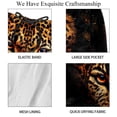 thumbnail image 4 of luoweisi Men's Beach Shorts Quick Dry Swim Trunks with Mesh Lining Leopard 2XL, 4 of 5