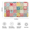 thumbnail image 3 of Pioneer Flower Floral Print Pattern Bathroom Rugs Mat, Non Slip Microfiber Bathroom Rug with Rubber Backing, Soft Mats for Bathroom Floor Tub Shower, 20"x32", 3 of 5