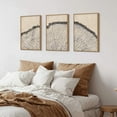 thumbnail image 3 of Vintage Wood Tree Rings Wall Art Set, Framed Canvas Paintings, Black and White Nature-Inspired Decorative for Modern Home Decor for Living Room, Bedroom, Dining Room, Office- 16"x24"x3, 3 of 6