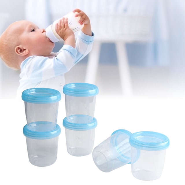 Almacenamiento Transparente Reutilizable Leche Materna Vasos De Almacenamiento De Alimentos Juegos De Contenedores De Alimentación De Bebé