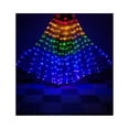 thumbnail image 3 of Alas doradas, alas luminosas LED de colores del arco iris, alas de baile, mariposa fluorescente, alas luminosas para danza del vientre, capa, 3 of 6