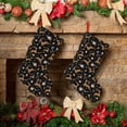 thumbnail image 6 of Uemuo Christmas Cookie Reindeer Print Christmas Stockings, 18inch Xmas Hanging Stocking Decorations for Christmas Party Family Decor, 6 of 7