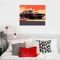 thumbnail image 3 of Creowell  American Muscle Car Poster Wall Art Paintings Canvas Wall Decor Home Decor Living Room Decor Aesthetic Prints 20x16 Inch, 3 of 3