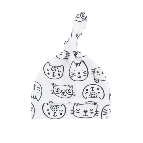 AOOOWER Baby Hospital Hat Cotton Comfortable Newborns Fetal Caps Fashionable Knotted Hat