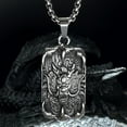 thumbnail image 2 of Bahamut Mens Dragon Sword Cross Pendant Necklace For Men Stainless Steel Gothic Vintage Cool Jewellery With Chain, 2 of 6