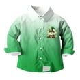 thumbnail image 4 of CLOISE Long Sleeve Shirt for Kids Girls Boys St Patricks Day Green Tops Collared Holiday Irish Themed Pullover Holiday Blouses, 4 of 7