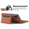 thumbnail image 2 of Dteck Case for Apple iPhone 11 Pro 5.8-inch, Luxury Magnetic Skin-Friendly Feel Leather Card Holder Wallet Case Folio Kickstand Cover,Brown, 2 of 8