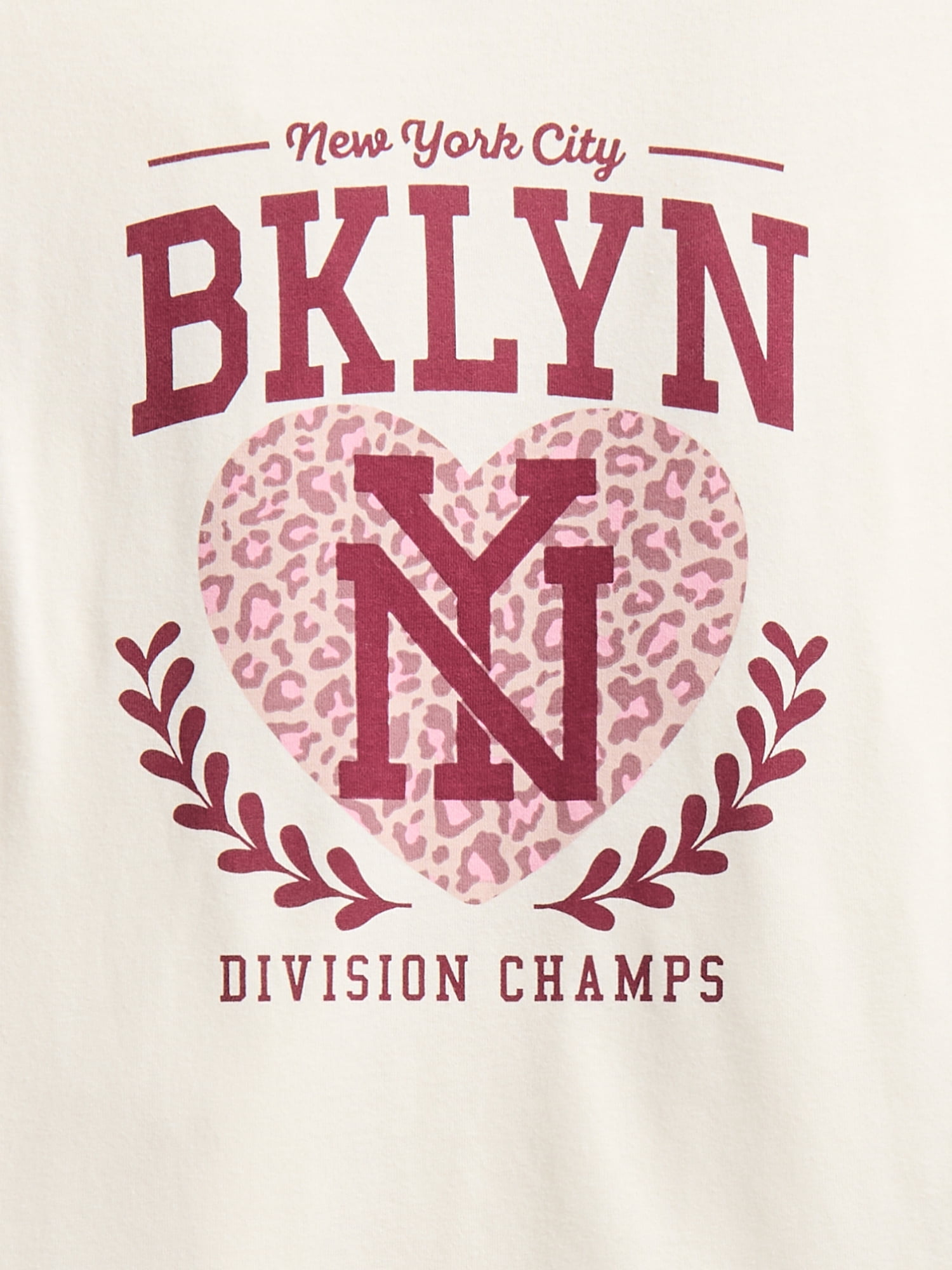 Wonder Nation Girls' Graphic Brooklyn Tee with Short Sleeves, Sizes 4-18