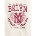 thumbnail image 2 of Wonder Nation Girls' Graphic Brooklyn Tee with Short Sleeves, Sizes 4-18, 2 of 3