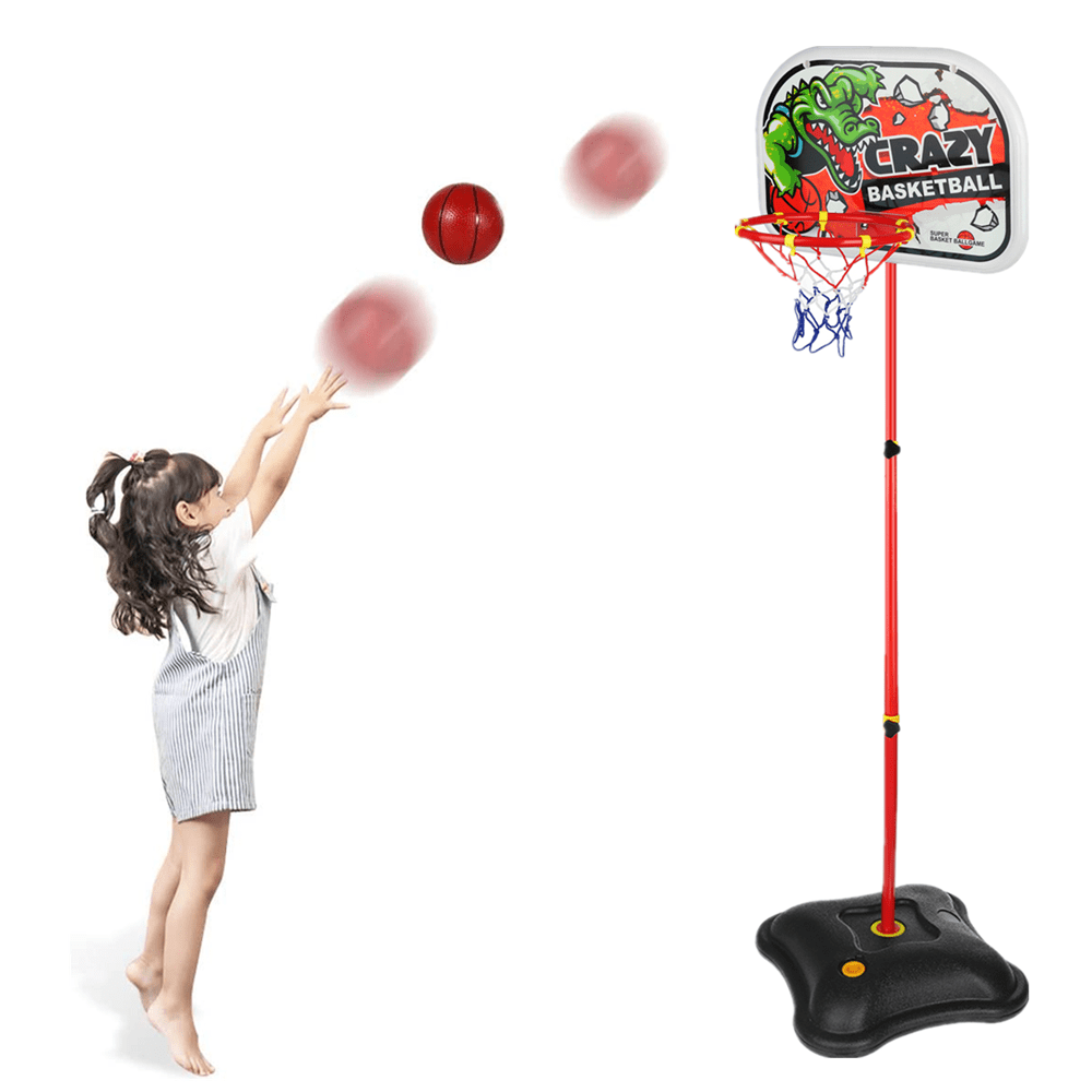HANMUN Basketball Hoop for Kids Set Adjustable Portable Basketball Set 2-in-1 20 