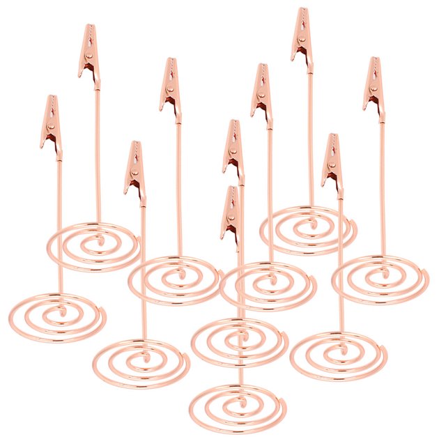 Soporte Para Clip Para Notas, Soporte Para Tarjetas De Presentación, No Es Fácil De Oxidar, Acero Al Carbono, Duradero Para Regalos De Boda, Escritorio, Oficinas, Fiestas De