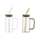 thumbnail image 1 of Glass Mug Transparent Square Cup for Party Style A, 1 of 9