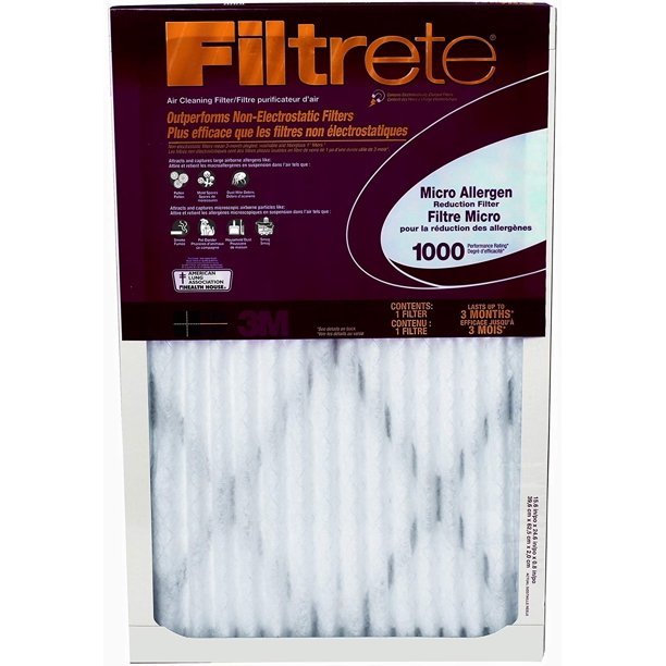 14x30x1, Filtrete Micro Allergen Air Filter, MERV 11, by 3m Walmart