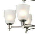 thumbnail image 4 of Atlas Lighting and Home 9-Light Ceiling Chandelier with Frosted Tulip Shade - 29" - Brushed Nickel, 4 of 4