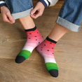 thumbnail image 3 of Pofeuu Watermelon Print 30cm Socks, Adult Running Hiking Socks for Youth and Adult, 3 of 7