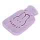 thumbnail image 4 of Botella de agua caliente 1L linda cubierta de felpa desmontable PVC engrosado anti escaldaduras saco de agua caliente para manos cama invierno púrpura, 4 of 5