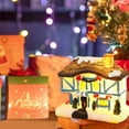 thumbnail image 4 of Bwiyojiz Home Decor Christmas Winter Village Houses Set LED Lighted DIY Figurines Miniature Resin Ornament Kits Cedar Bare Branch Tree Street Lamp, Gifts for Her, White, 4 of 8