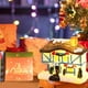 thumbnail image 3 of Christmas Winter Village Houses Set LED Lighted DIY Christmas Figurines Christmas Miniature Resin Ornament Kits Christmas Cedar Bare Branch Tree Street Lamp, 3 of 8