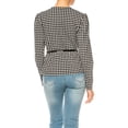 thumbnail image 3 of Women's Collarless Button Down Jacket with Belt Accent, 3 of 7