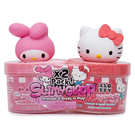 Hello Kitty SLIMYGLOOP 2-Pack, My Melody & Hello Kitty