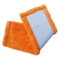 thumbnail image 4 of Mops Head Coral Velvet Wall Washable Reusable Housework Cleaning Pad Bathroom Living Room Mopping Cloth Household Kitchen Replacement Reusable Duster Orange, 4 of 5