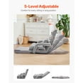 thumbnail image 2 of VEVOR Chaise de Sol avec 5 Positions Réglables et Accoudoirs Chaise de Jeu de Sol Gris, 2 of 9