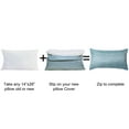 thumbnail image 4 of Home Soft Things Jacquard Throw Pillow Cover 2 Piece Set - Chevron - Blue - 14" x 26" LUMBAR, 4 of 4