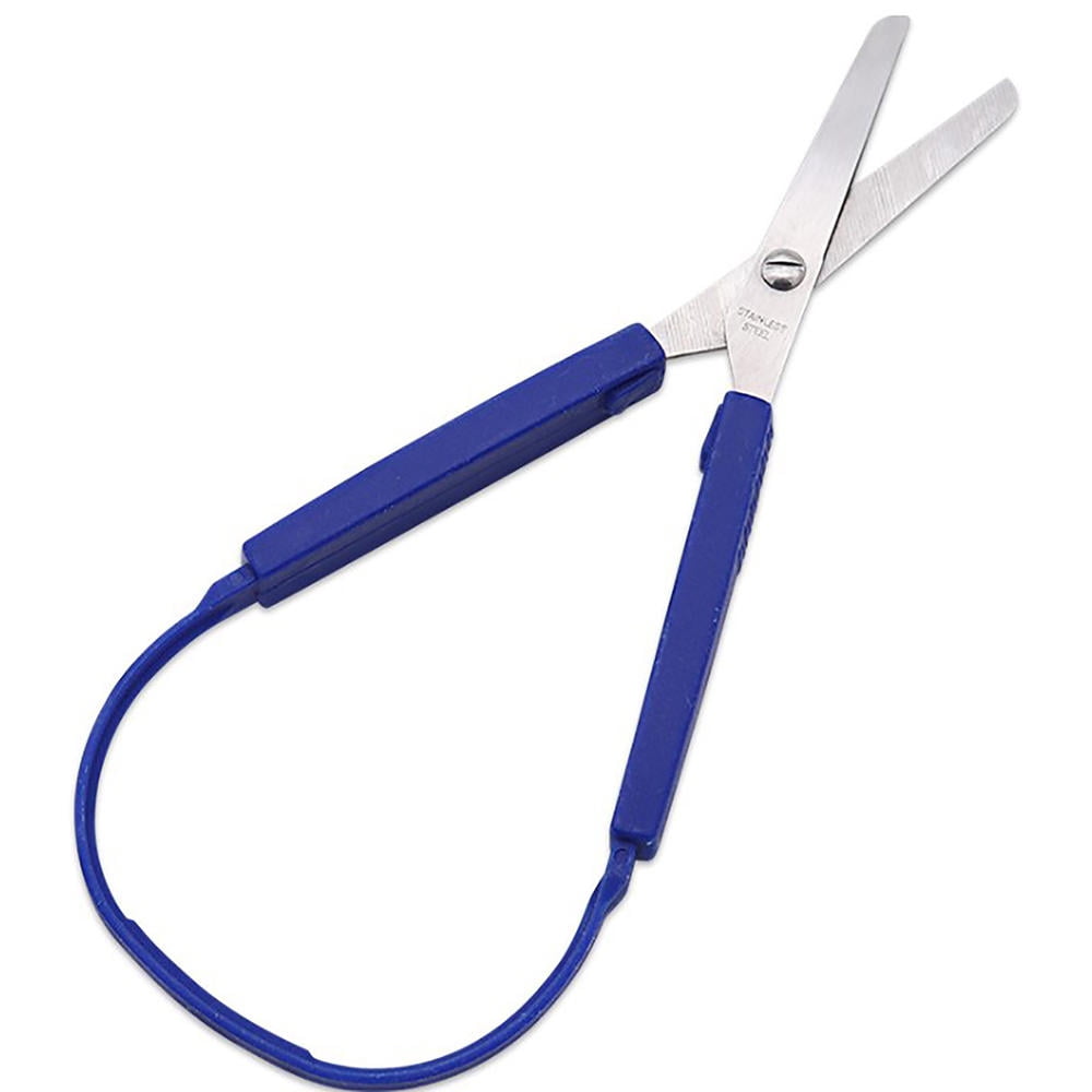 Yuanou Mini Stainless Steel Loop Scissors Adaptive Design Colorful Grip