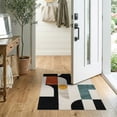 thumbnail image 2 of ODIKA 2'x3' Washable Doormat Alfombras Minimalist Para Bauhaus Inspired Forms Abstract Mosaic for Entryway, Kitchen, Laundry Room, Non-Slip, Low Pile, 2 of 7