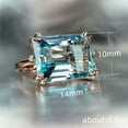 thumbnail image 2 of HOOUN Luxury Silver Plated Rings Women Cubic Zircon Wedding Jewelry Gift Sz 6-10-7-Style_6, 2 of 3