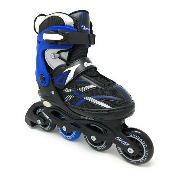 Chicago Skates Boys Five Size Adjustable Inline Skates Black/Blue