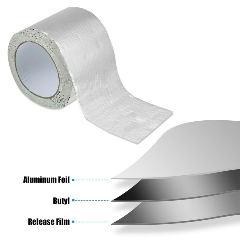 Butyl Tape for RV Cars Boats Pipe 197 Inch Seal Aluminum Foil Waterproof  Tape