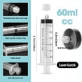 thumbnail image 2 of Jeringa Hyddeb Luer Lock de 60 ml con tapa y tubo de plástico blando x10, 2 of 7