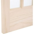 thumbnail image 6 of AWC Traditional Divided Glass Bifold Door fits 24"w x 80"h Unfinished Pine, 6 of 8