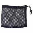 thumbnail image 2 of Medium Black Nylon Golf Ball Mesh Bag - Durable, Wear-Resistant & Quick-Drying Drawstring Pouch, Hangs on Golf Club Bags, Holds 25 Golf Balls, Essential Storage Accessory for Golf Enthusiasts, Ideal, 2 of 6